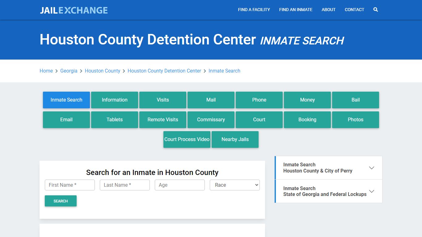 Houston County Detention Center Inmate Search - Jail Exchange